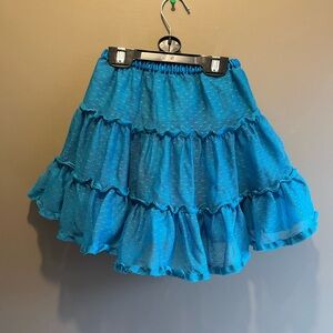 Hanna Andersson Vibrant Blue Ruffle Skirt
